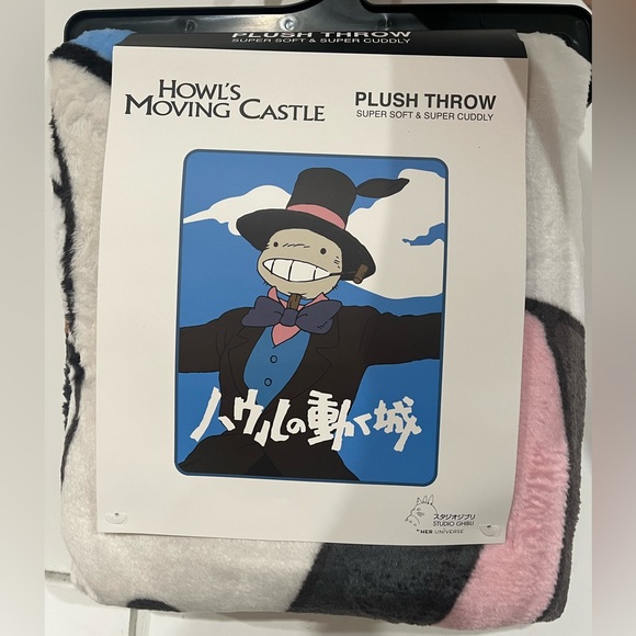 Studio Ghibli Howl's Moving Castle Turnip-Head Throw Blanket - Picture 2 of 3